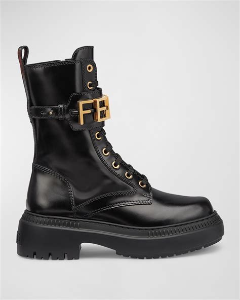 fendi bottines|Fendi leather boots.